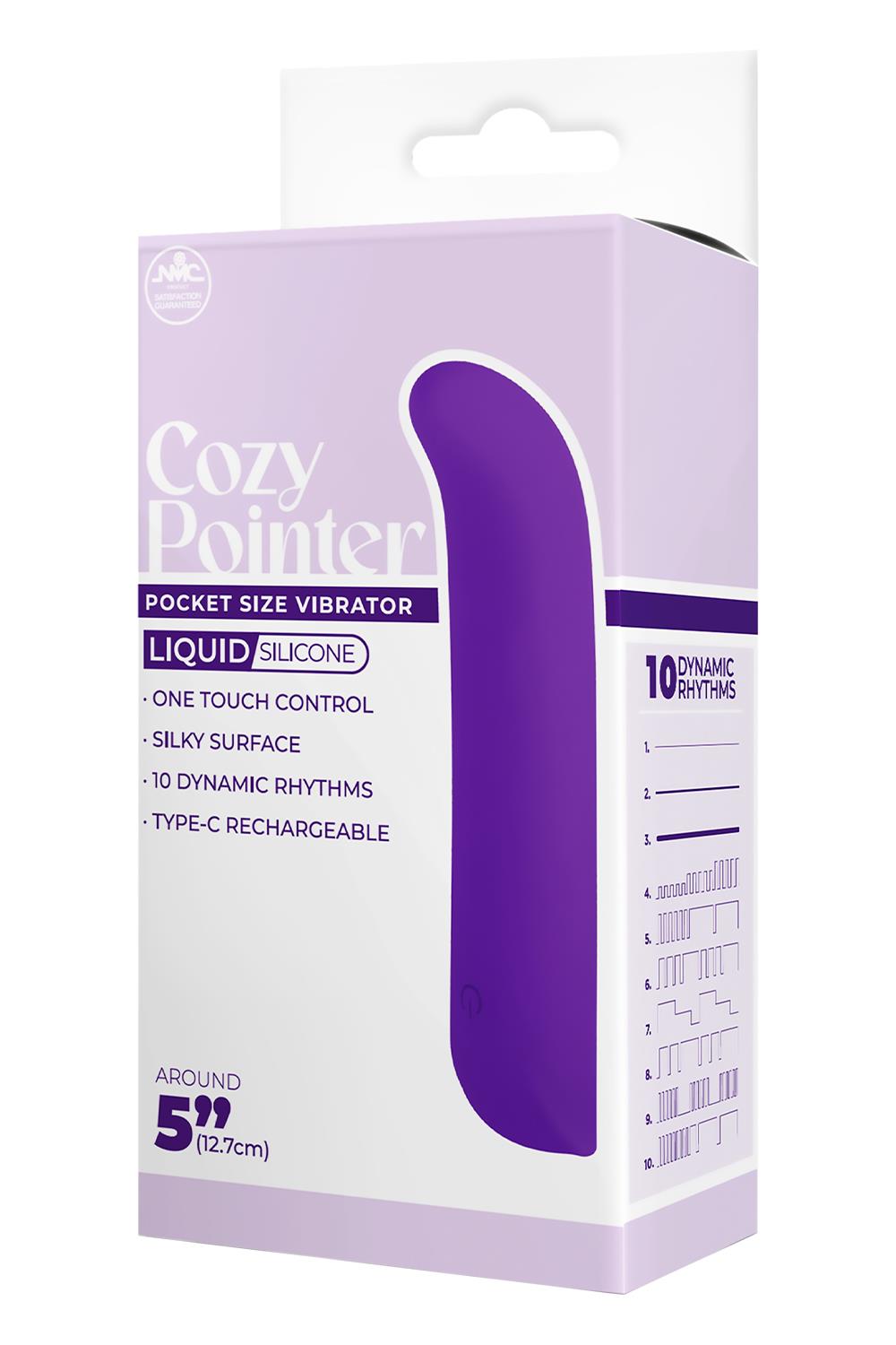 NMC 5 INCH SILICONE 10 FUNCTION VIBRATOR PURPLE