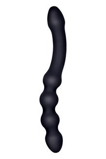 9.5 Inch Silicone Double Headed Plug Black