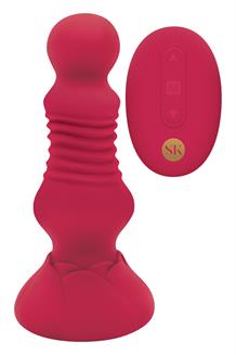 Remote Thrusting Rosebud Buttplug