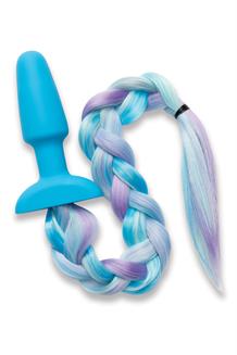 4.9 Inch Silicone Plug with Play Tails Unicorn Tail