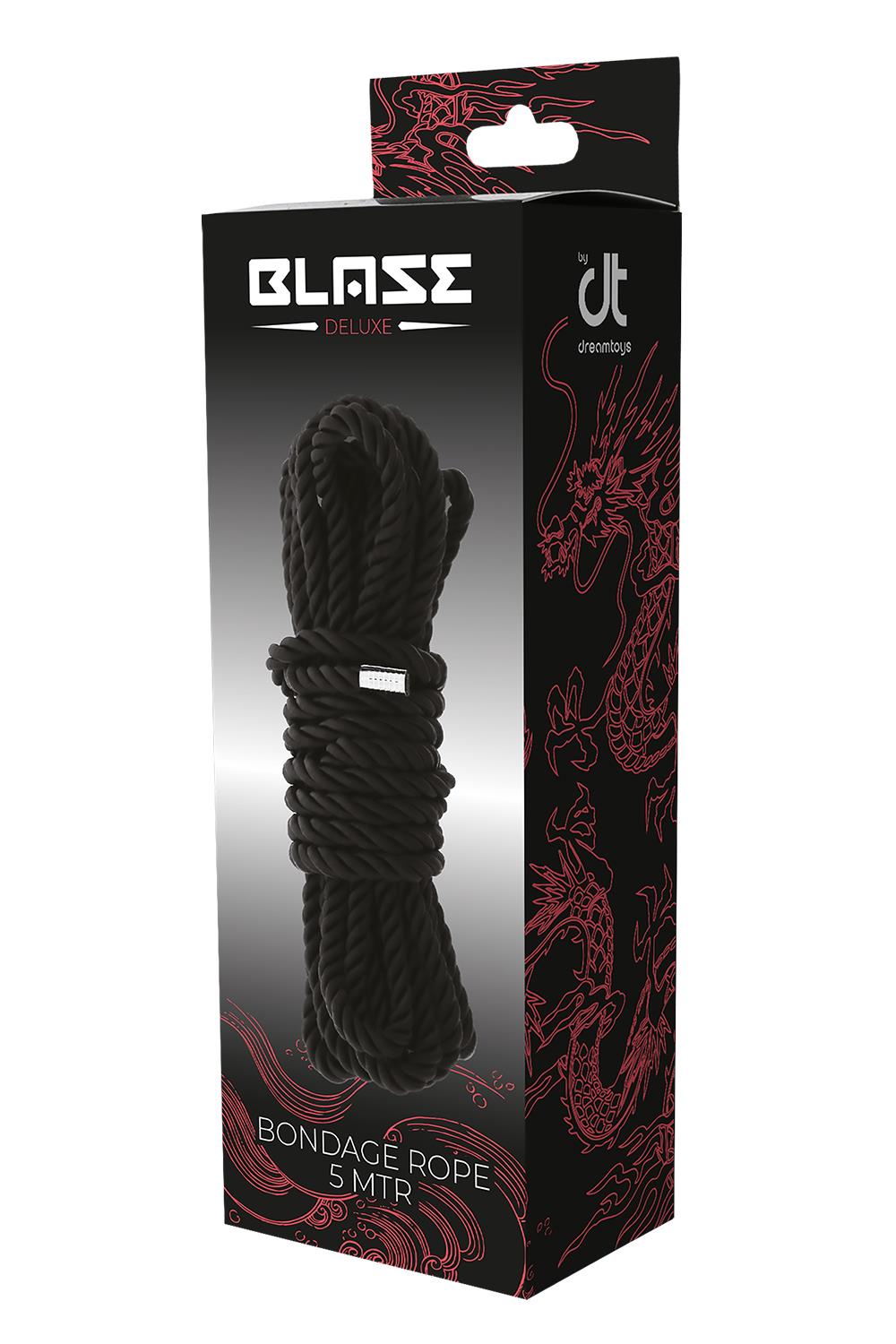 BLAZE DELUXE BONDAGE ROPE 5M BLACK