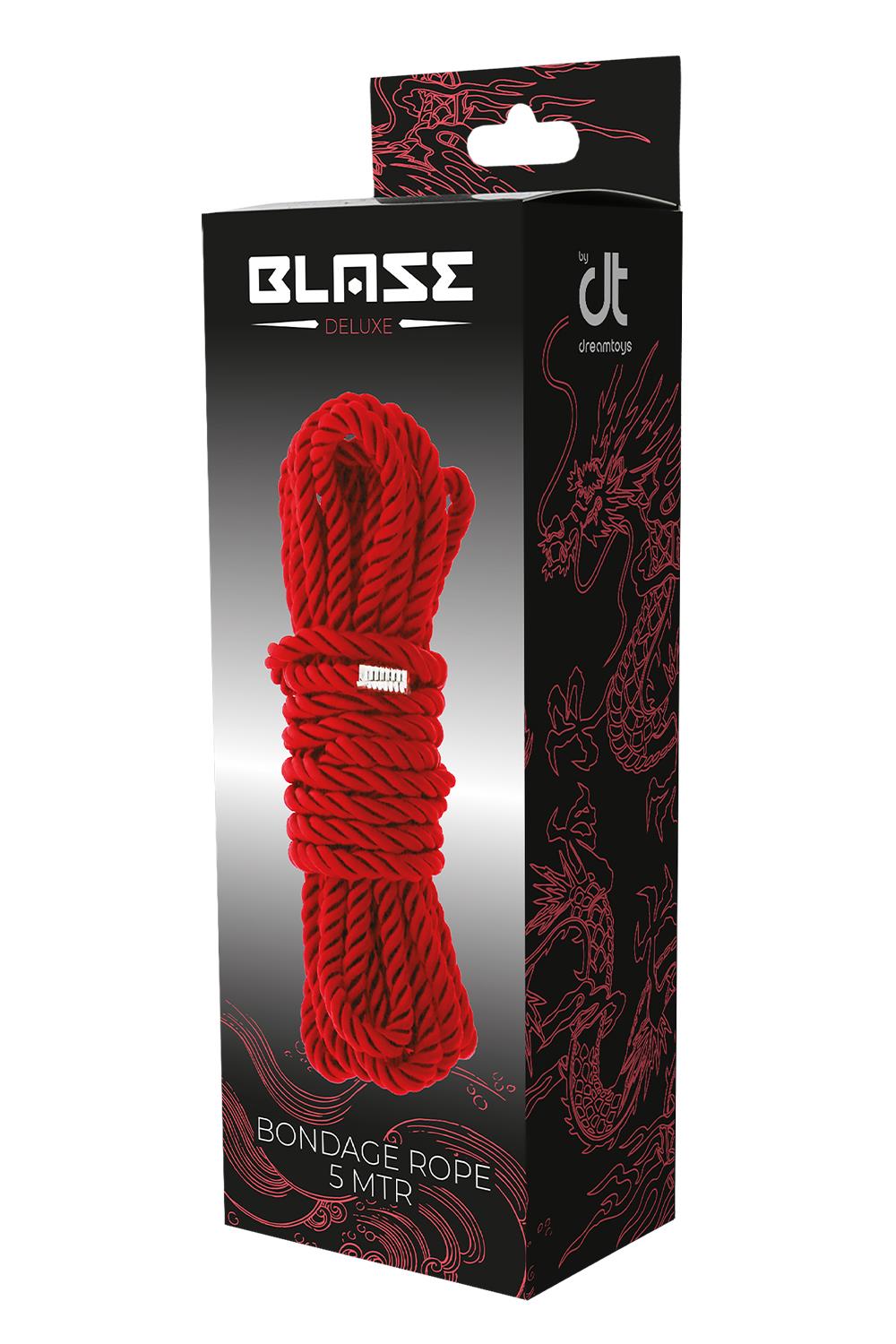BLAZE DELUXE BONDAGE ROPE 5M RED