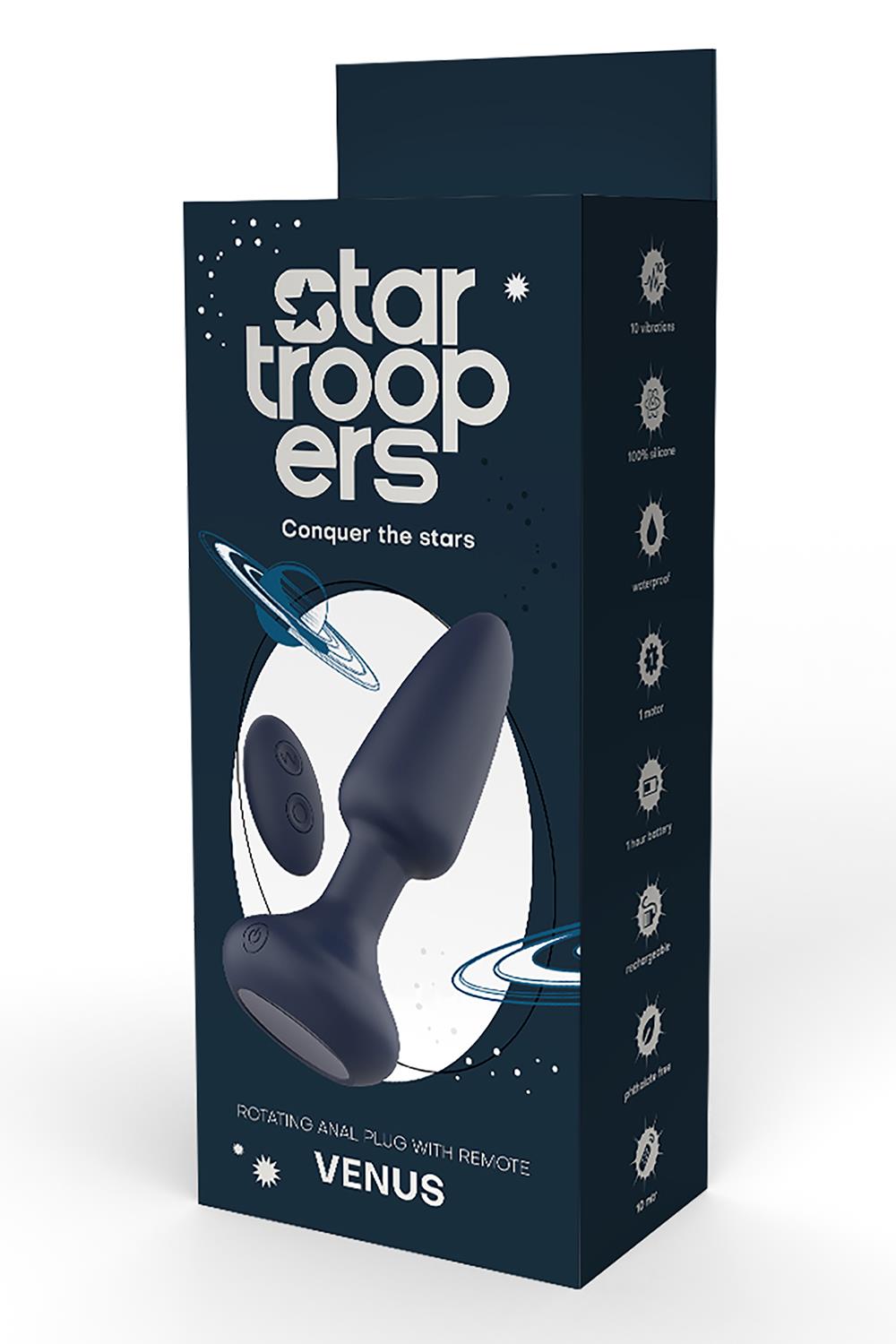 STARTROOPERS VENUS ROTATING ANAL PLUG WITH REMOTE
