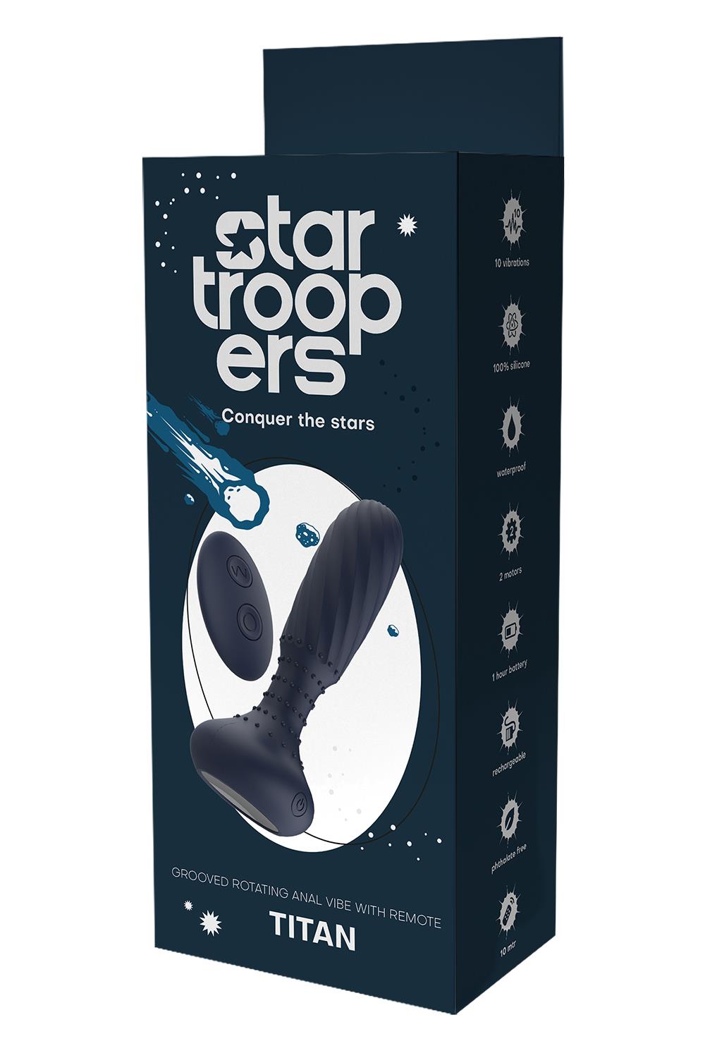STARTROOPERS TITAN VIBRATING ANAL VIBE WITH REMOTE