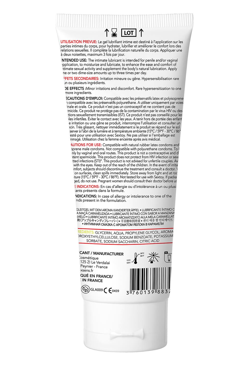 EXSENS LUBRICANT CANDY APPLE  100ML