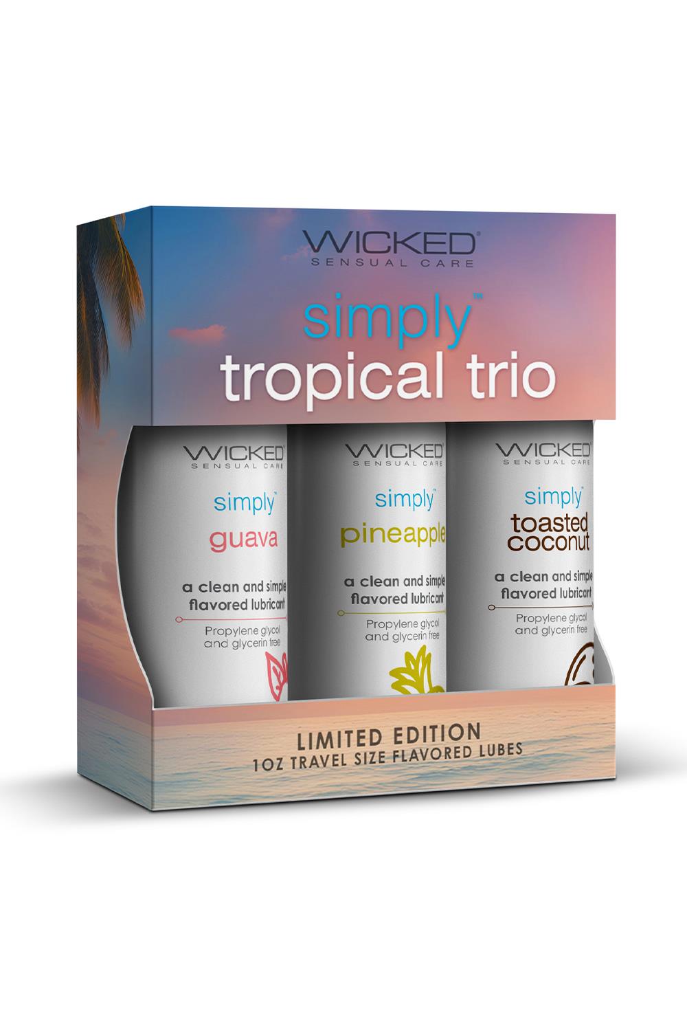 Simply Tropical Trio Waterbased Lubricant 3X30Ml