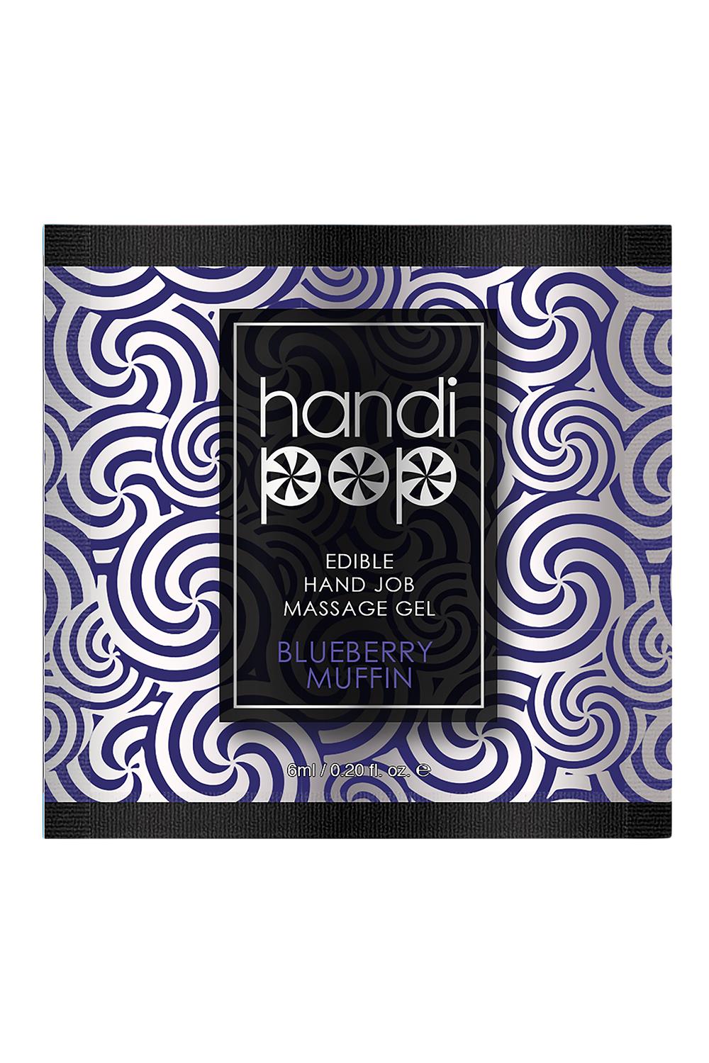 SENSUVA HANDIPOP EDIBLE MASSAGE GEL BLUEBERRY MUFFIN 6 ML