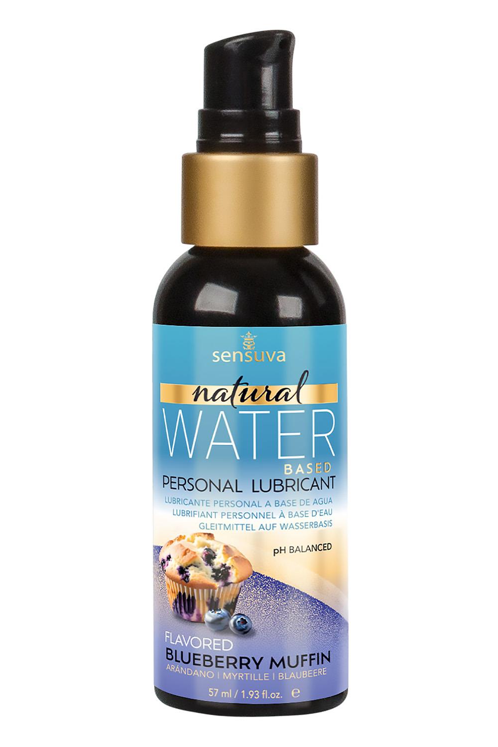 SENSUVA NATURAL WATER-BASED PERSONAL LUBRICANT BLUEBERRY MUFFIN 57ML