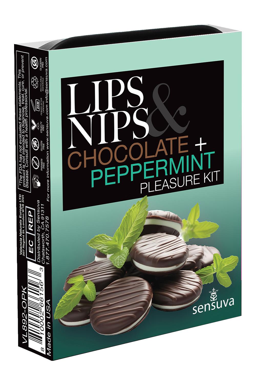 Pleasure Kit  Chocolate NipZip And Chocolate Peppermint Ltd Edition Xbalm