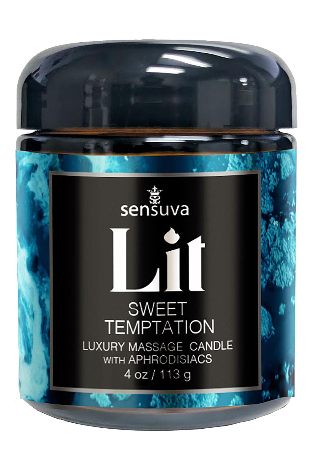 Lit Sweet Temptation Luxury Massage Candle Vanilla