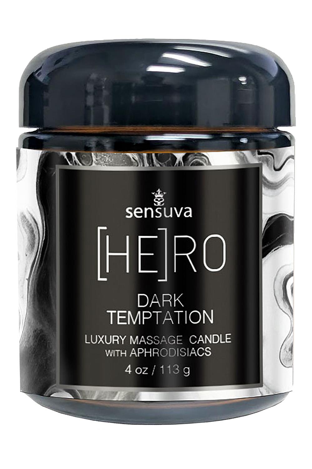 HERO Dark Temptation  Luxury Massage Candle Ocean and Forest
