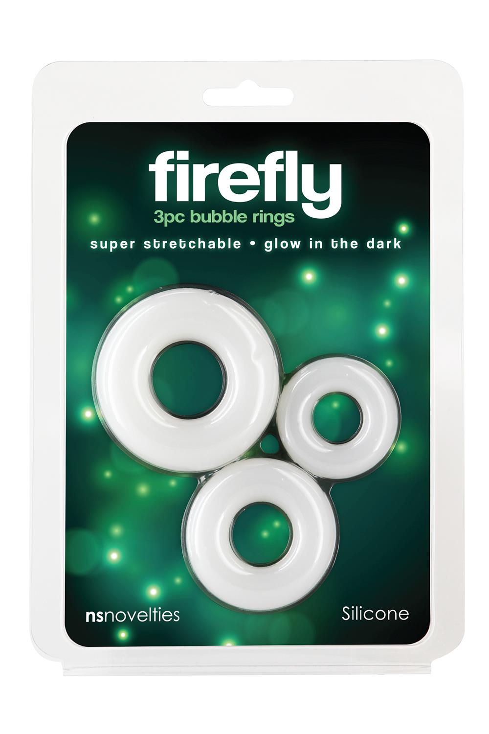 FIREFLY 3PC BUBBLE RINGS WHITE