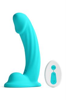 Curve Vibrating 6 Inch Dildo Teal