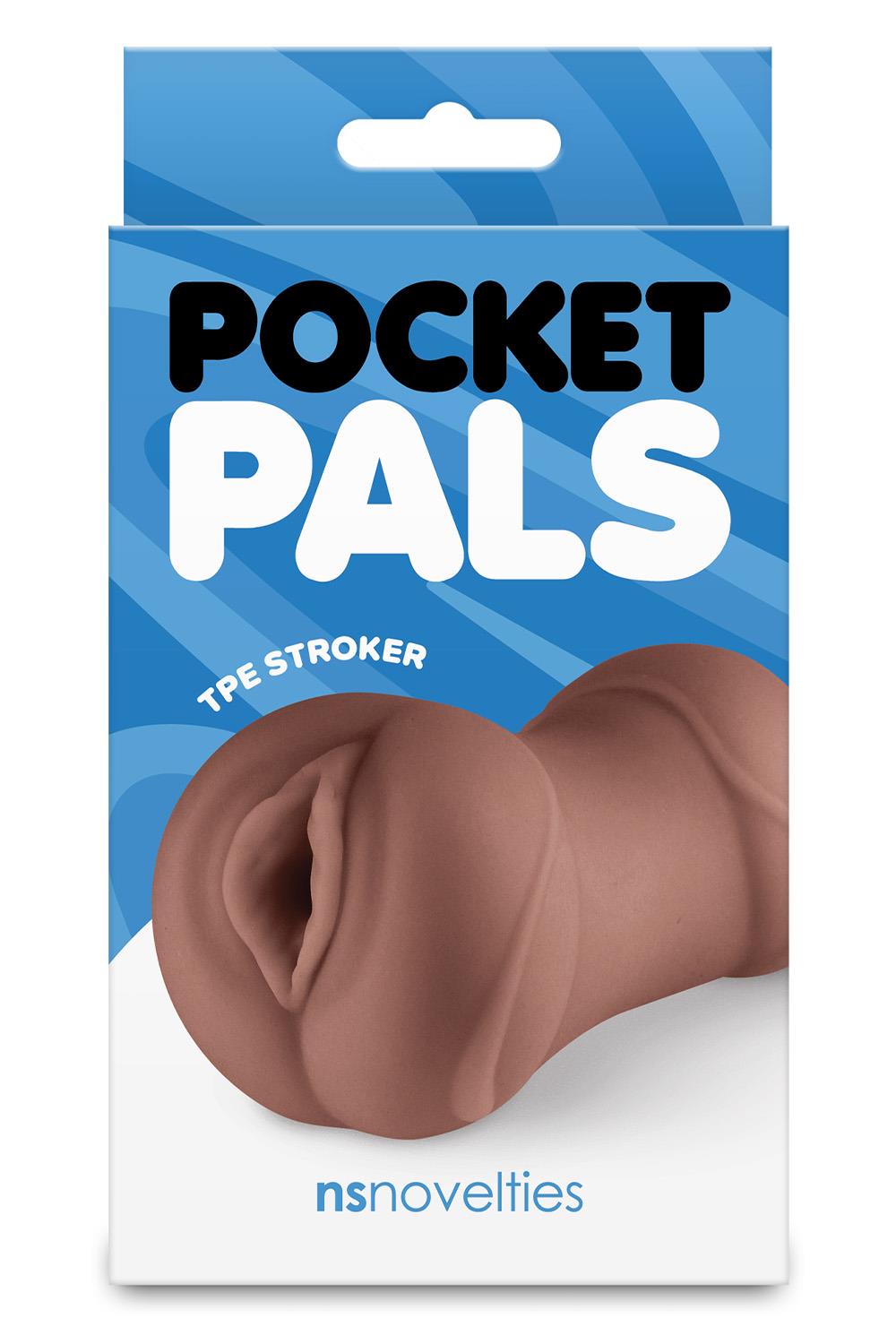 POCKET PALS VAGINA STROKER BROWN
