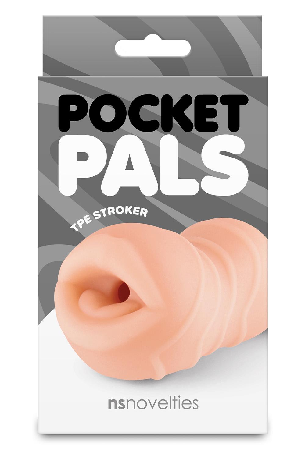 POCKET PALS MOUTH STROKER TAN