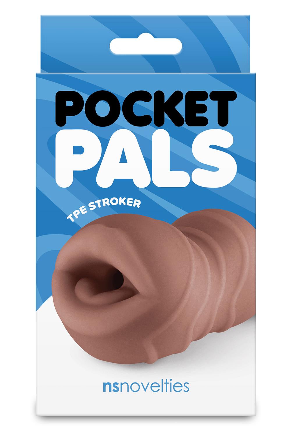 POCKET PALS MOUTH STROKER BROWN