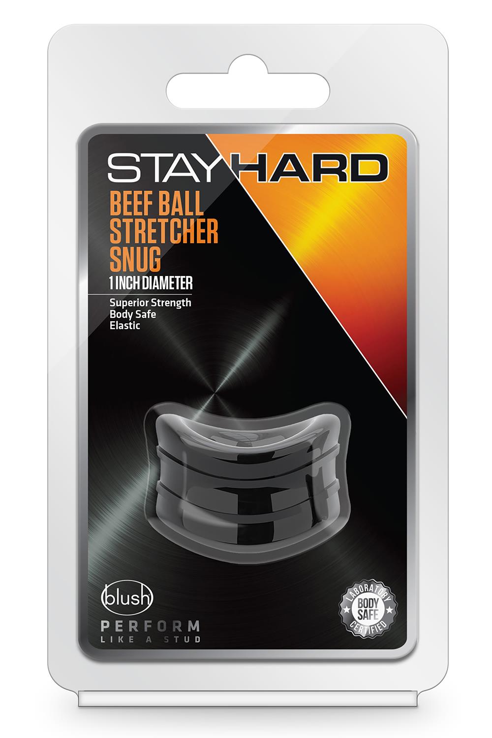 STAY HARD BEEF BALL STRETCHER SNUG BLACK