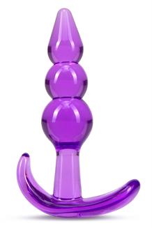 Triple Bead Anal Plug Purple
