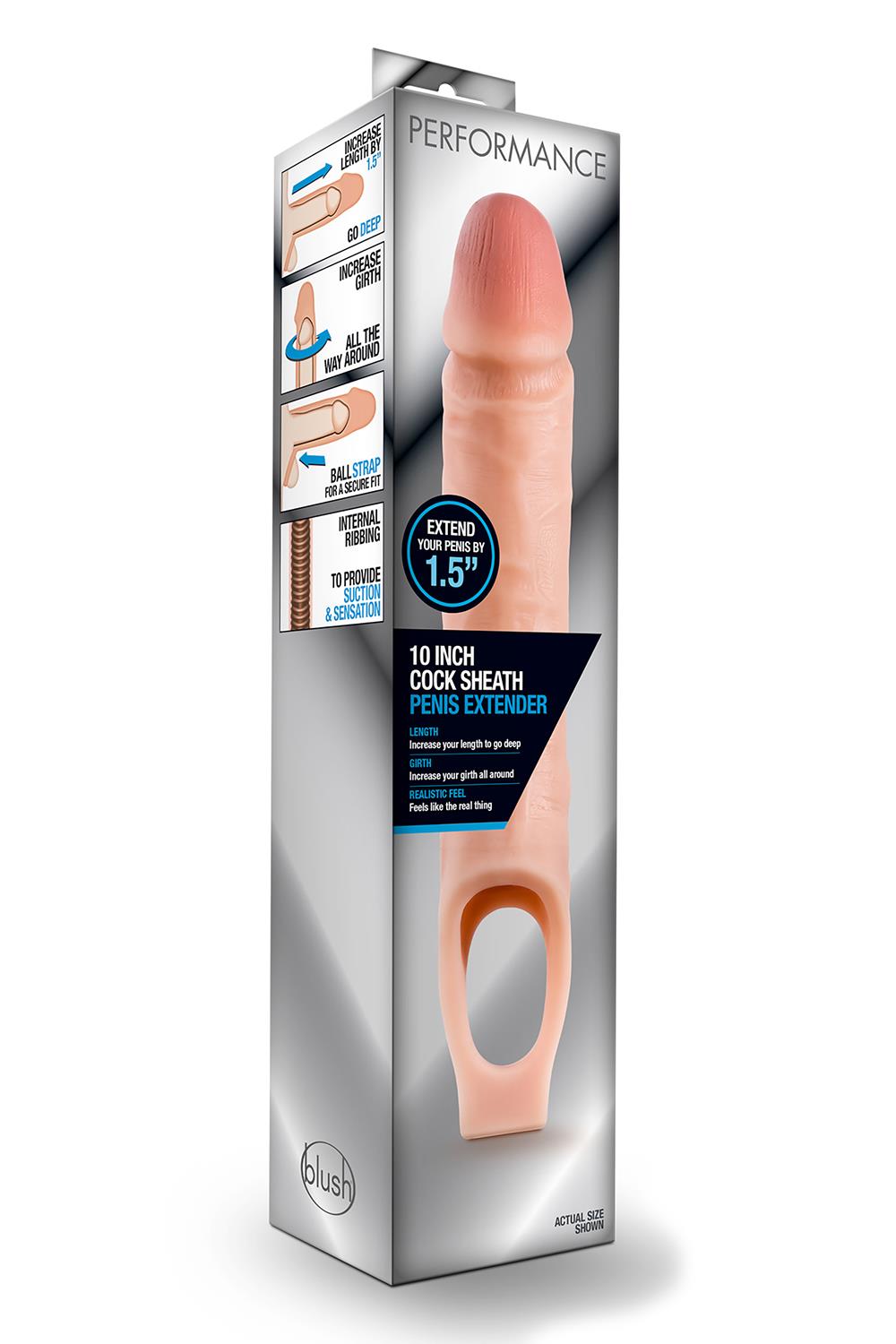 PERFORMANCE 10 INCH COCK SHEATH EXTENDER