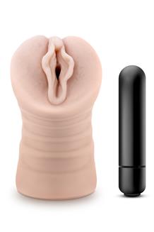 Destini Vibrating Stroker Beige