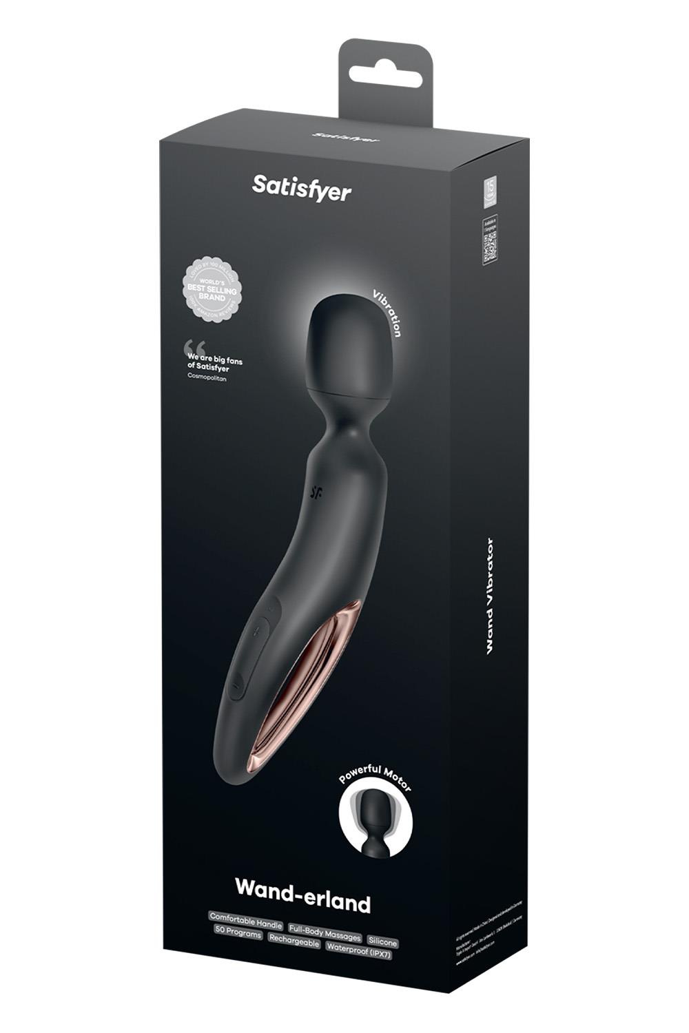 SATISFYER WAND-ERLAND BLACK ROSEGOLD