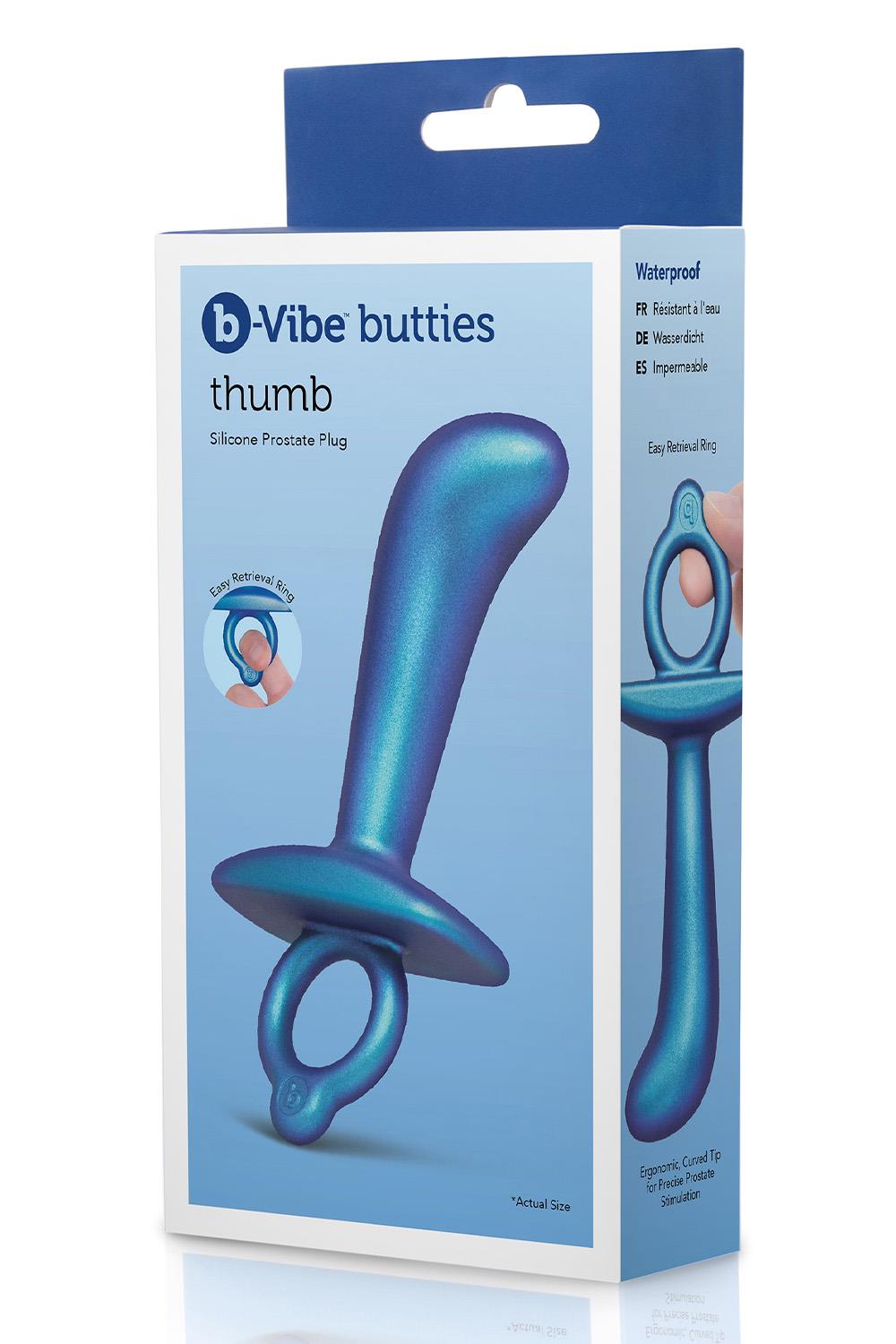 B-VIBE THUMB SILICONE PROSTATE PLUG