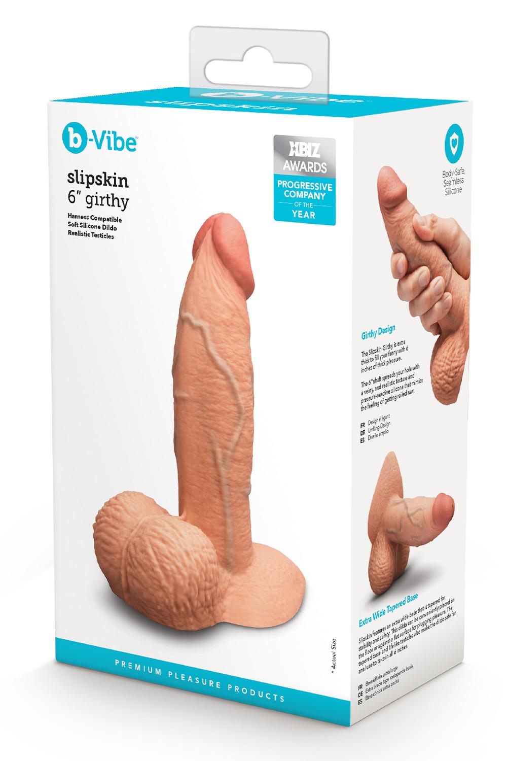 B-VIBE SLIPSKIN 6 INCH GIRTHY