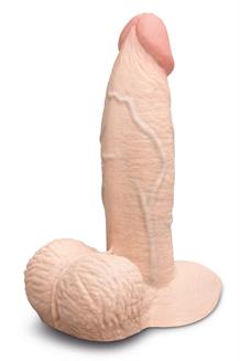 Slipskin Realistic Silicone Dildo 6 Inch Girthy Cream