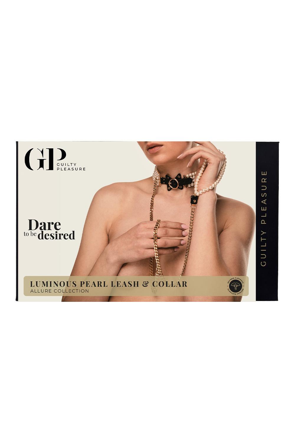 Luminious Pearl Leash and Collar