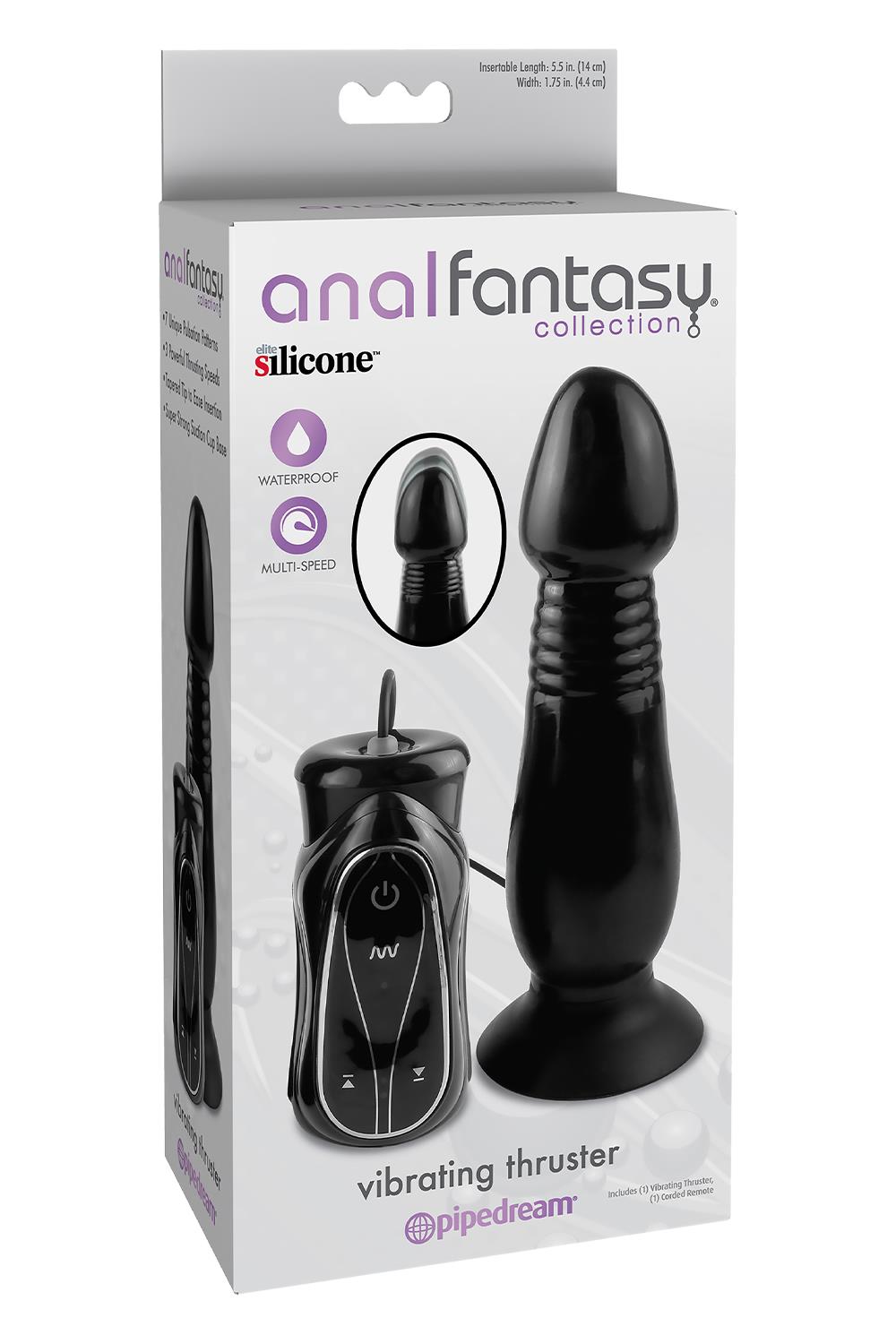 ANAL FANTASY COLLECTION VIBRATING THRUSTER BLACK