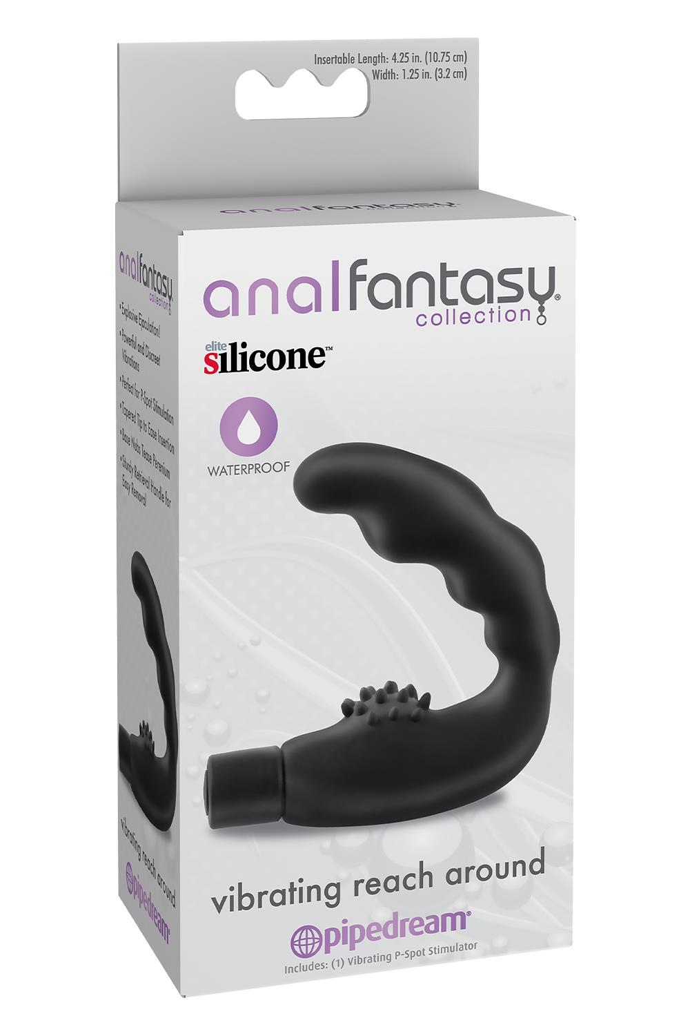 ANAL FANTASY COLLECTION VIBRATING REACH AROUND BLACK