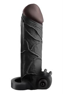 Vibrating Real Feel 2 Inch Extension Black