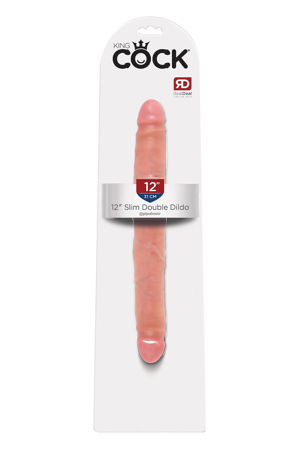 12 Inch Slim Double Dildo Light