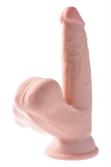6 Inch Triple Density Cock With Swinging Balls Light