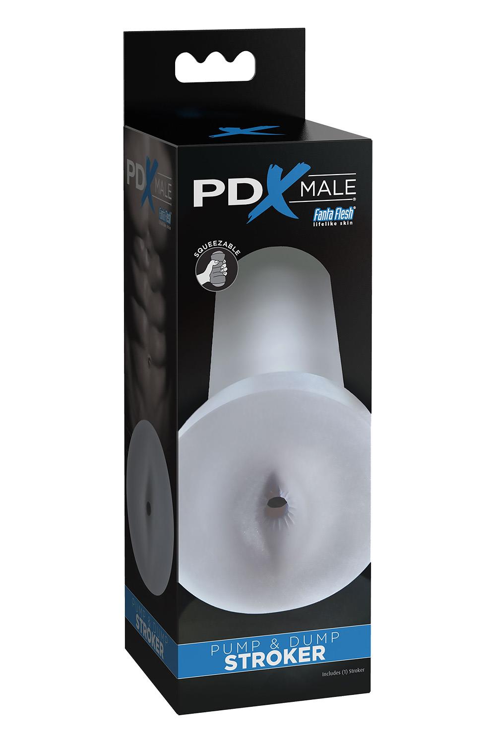 PDX MALE PUMP & DUMP STROKER CLEAR