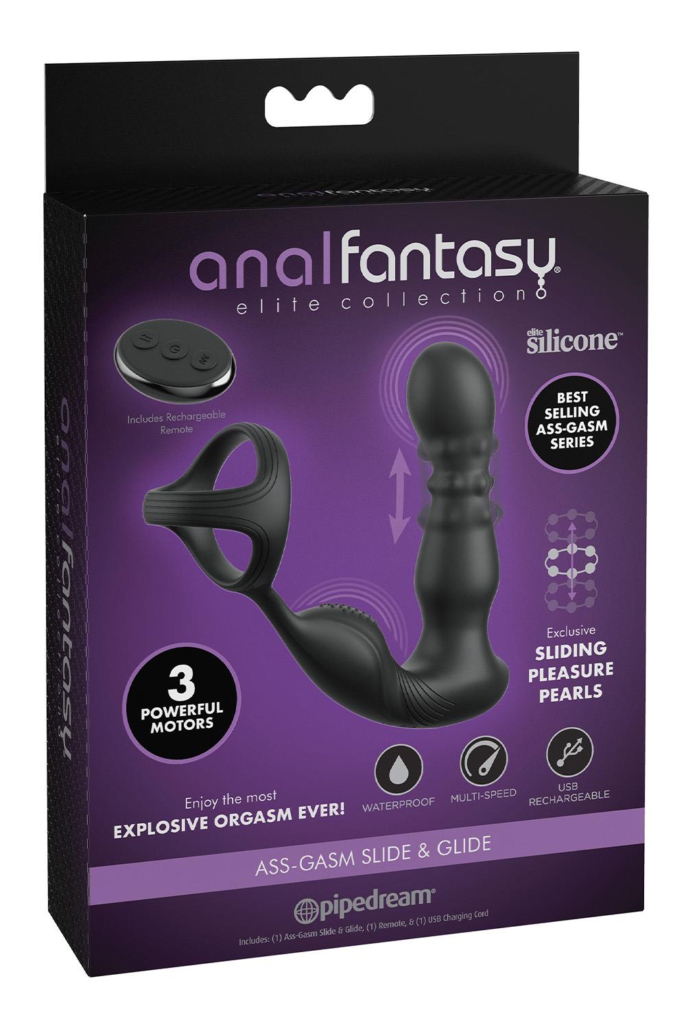 ANAL FANTASY ELITE ASS-GASM SLIDE & GLIDE BLACK