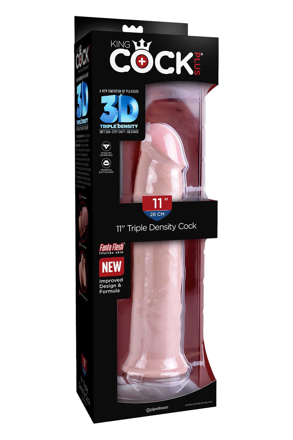 KING COCK PLUS 11 INCH TRIPLE DENSITY COCK LIGHT
