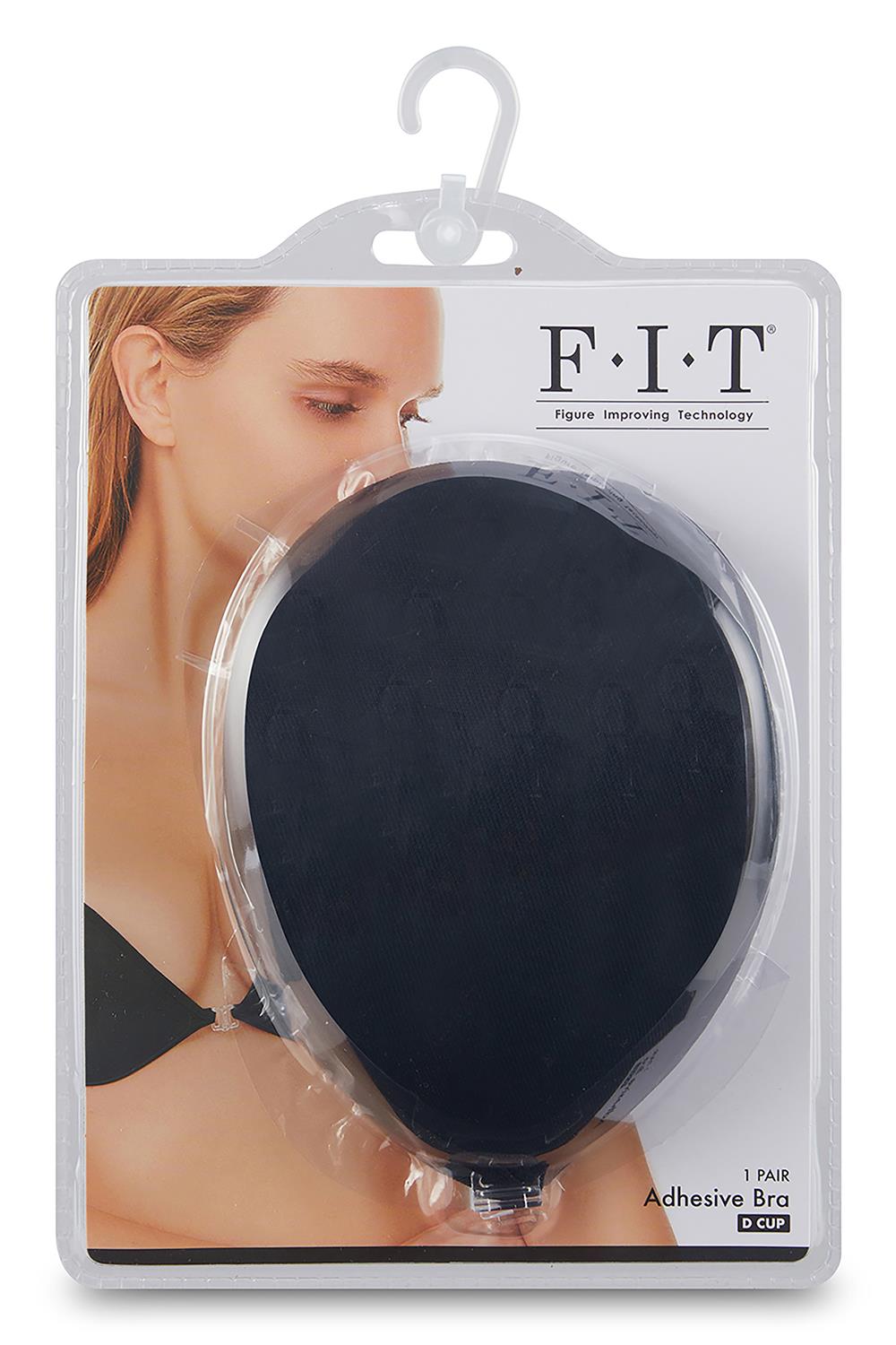 Cloth Adhesive Silicone Bra Black
