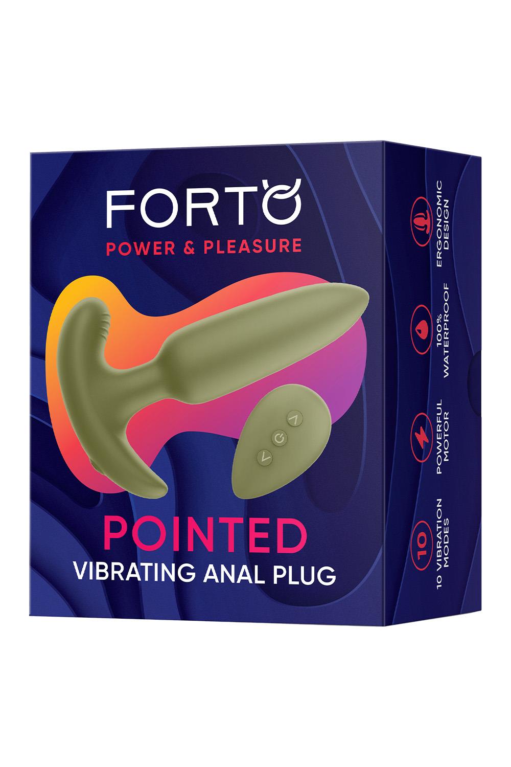 Pointed Vibrating Plug Green