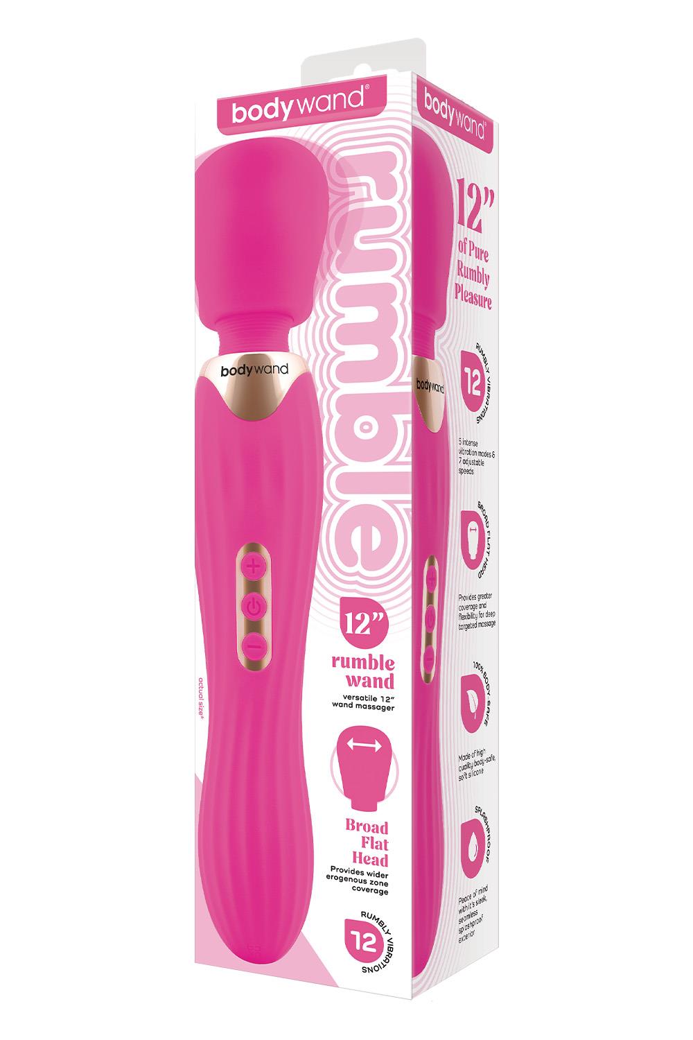 Rumble Wand 12 Inch Hot Pink