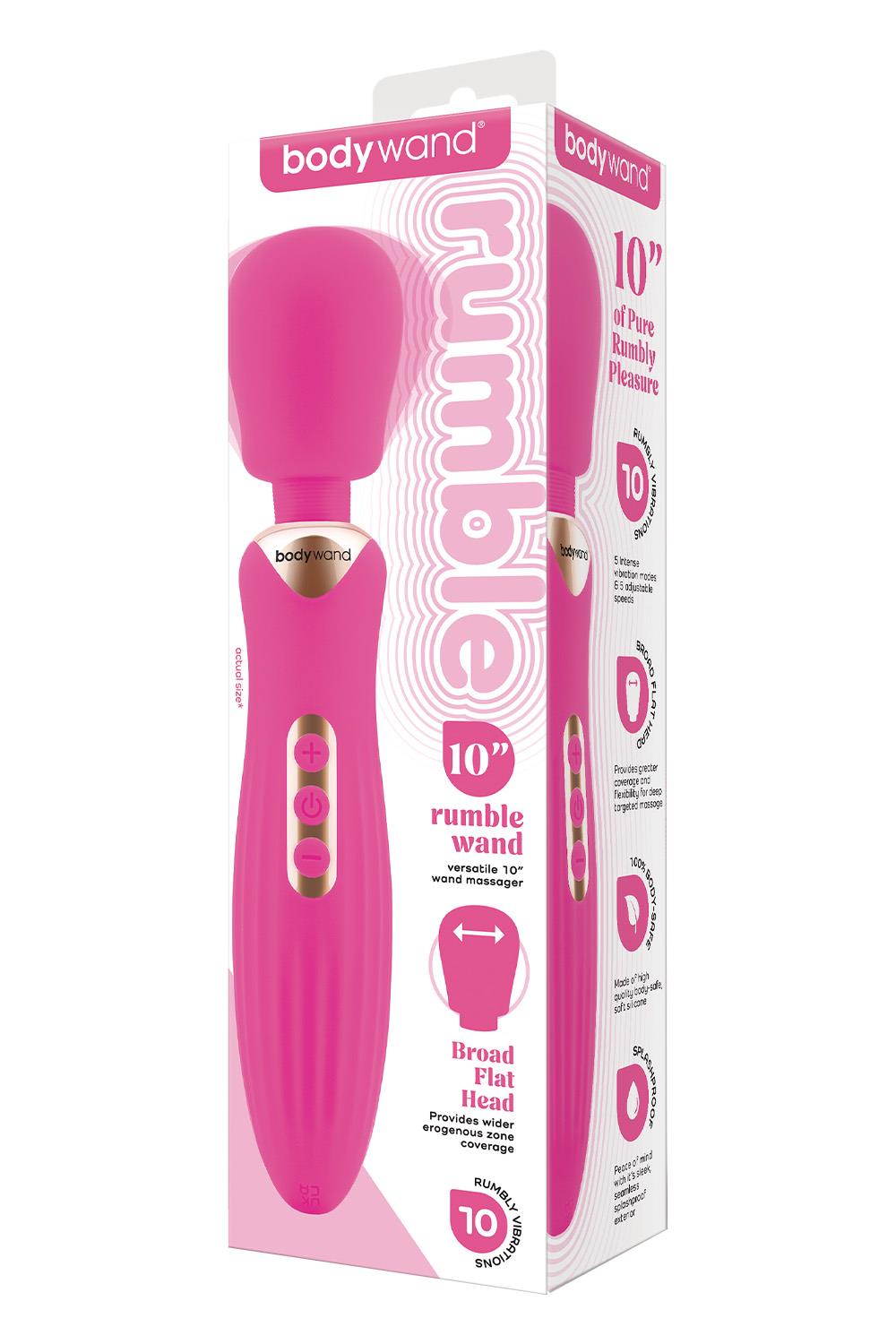 Rumble Wand 10 Inch Hot Pink