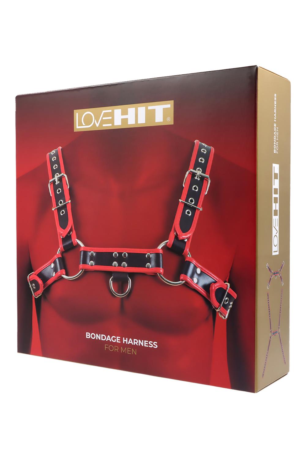 VIRGITE  MAN BONDAGE BODY HARNESS MOD. 1 BLACK