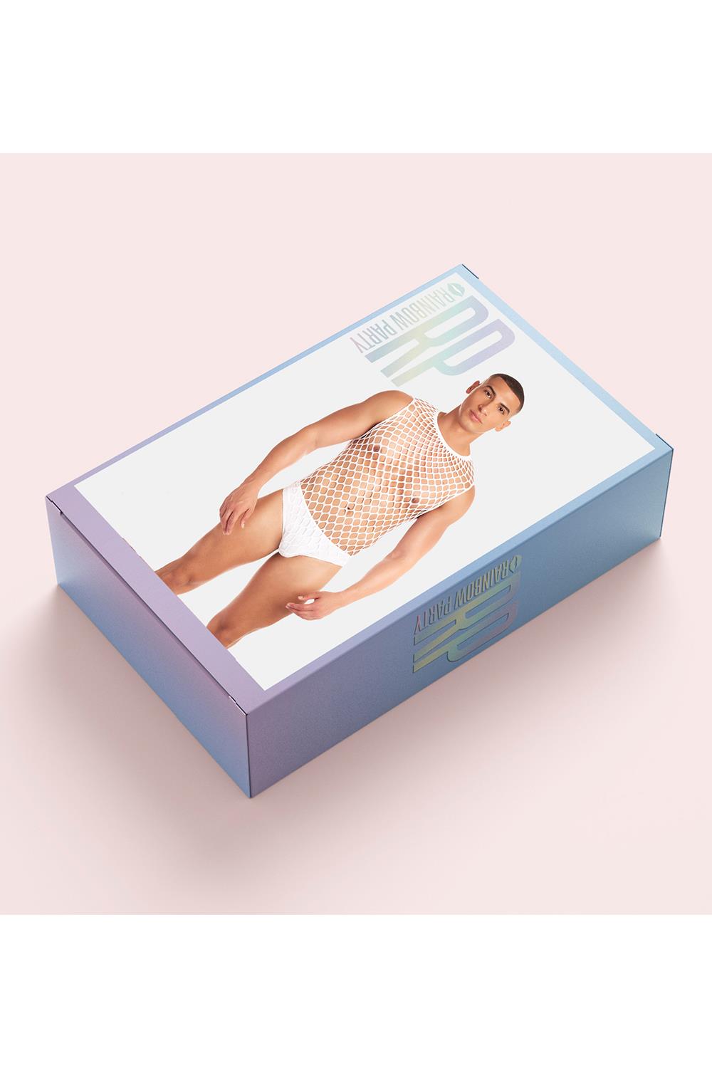 RAINBOW PARTY FULL EFFECT 2PC SET WHITE