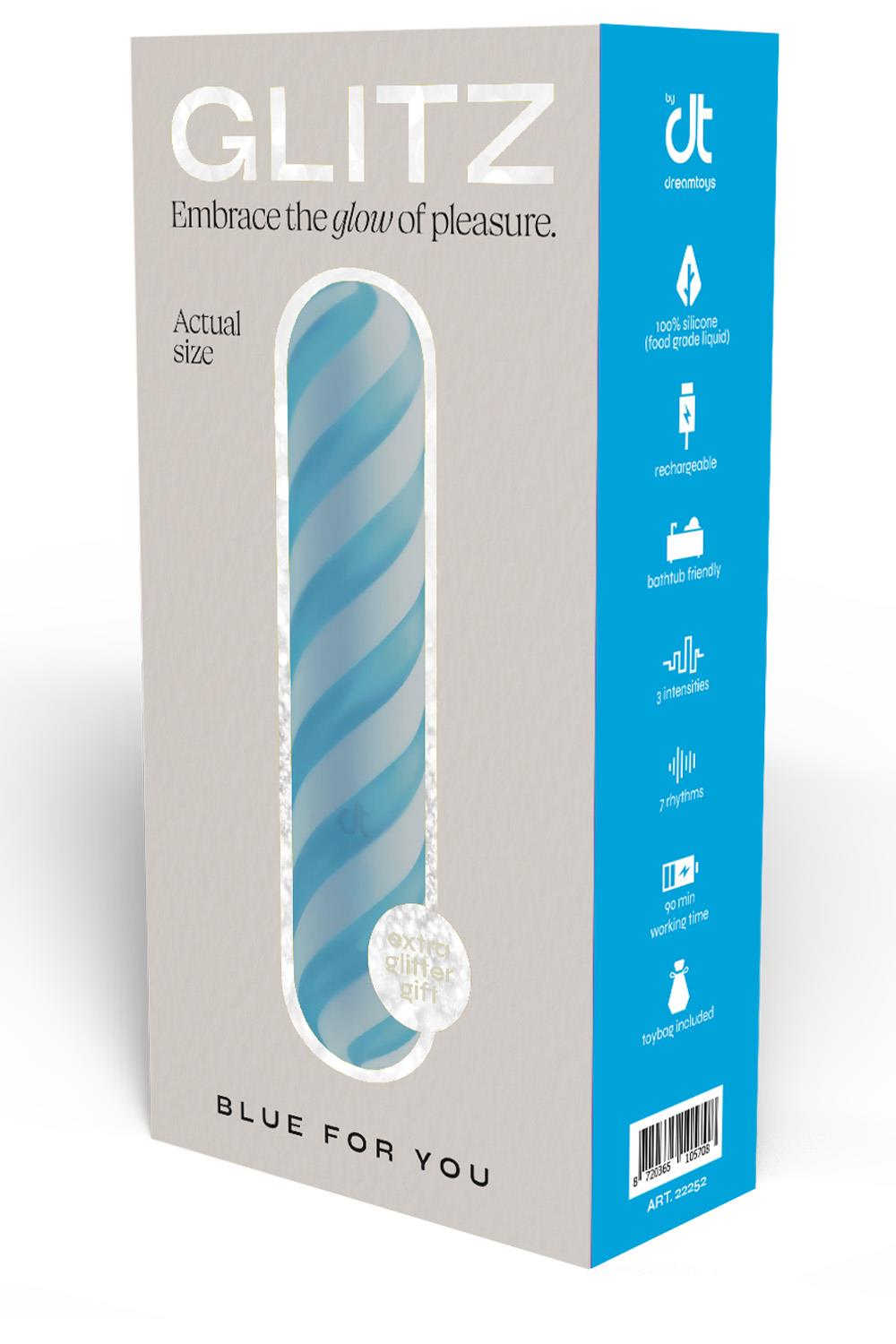 TESTER GLITZ BLUE FOR YOU BULLET VIBRATOR